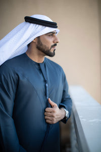 Dark Blue Emirati Kandoora