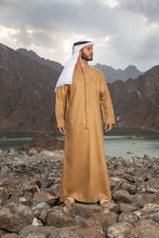 Load image into Gallery viewer, Light Brown Emirati Kandoora

